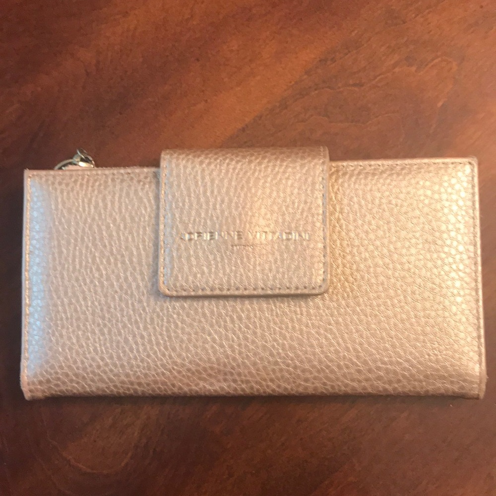 Gold checkbook wallet